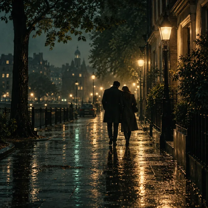 A couple sharing a quiet moment